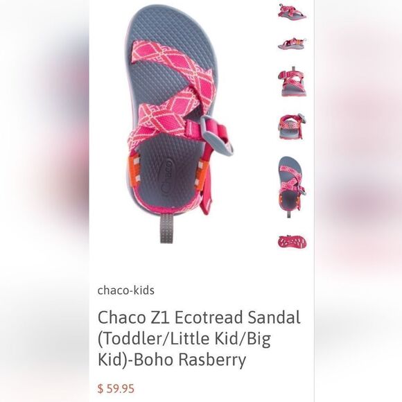 Chaco Z1 Ecotread Sandal - Boho Rasberry - Picture 9 of 9